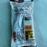 Ổ cắm 2 trắng công tắc Fubon có dây D11/D12/D13 1 d121 1